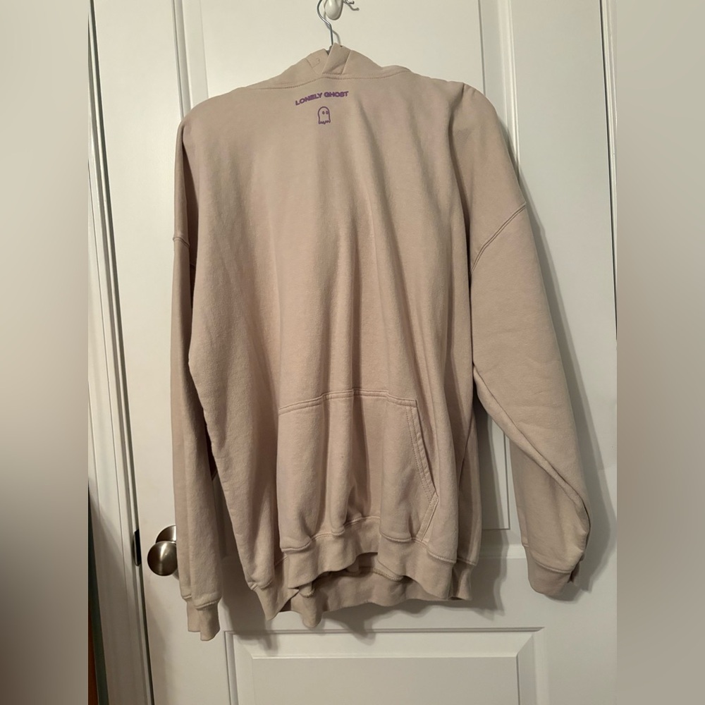 LONELY GHOST Cream Hoodie